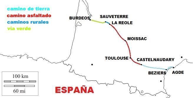 CANAL DU MIDI Y GARONA CONSEJOS Y ETAPAS 2 mapa del canal du midi