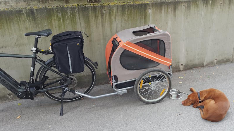 CARRO PERRO BICI ADECUADO A TU MASCOTA 4 remolque de bicicleta para perro barato