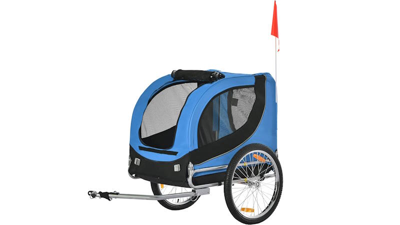 CARRO PERRO BICI ADECUADO A TU MASCOTA 5 remolque de perros pawhut